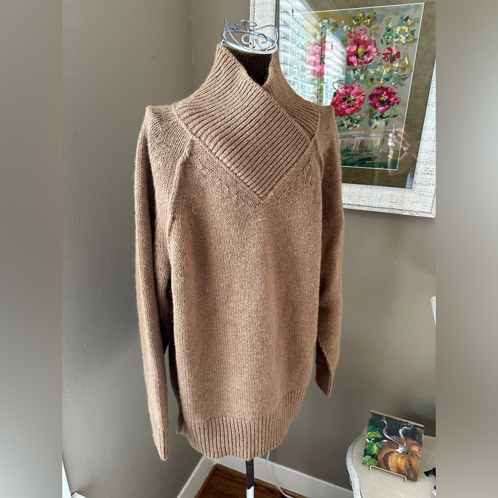 Sskein Baby Alpaca Brown Sweater XS
